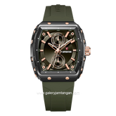 Expedition E 6814 MF Ladies Army Dial Black Rubber Strap